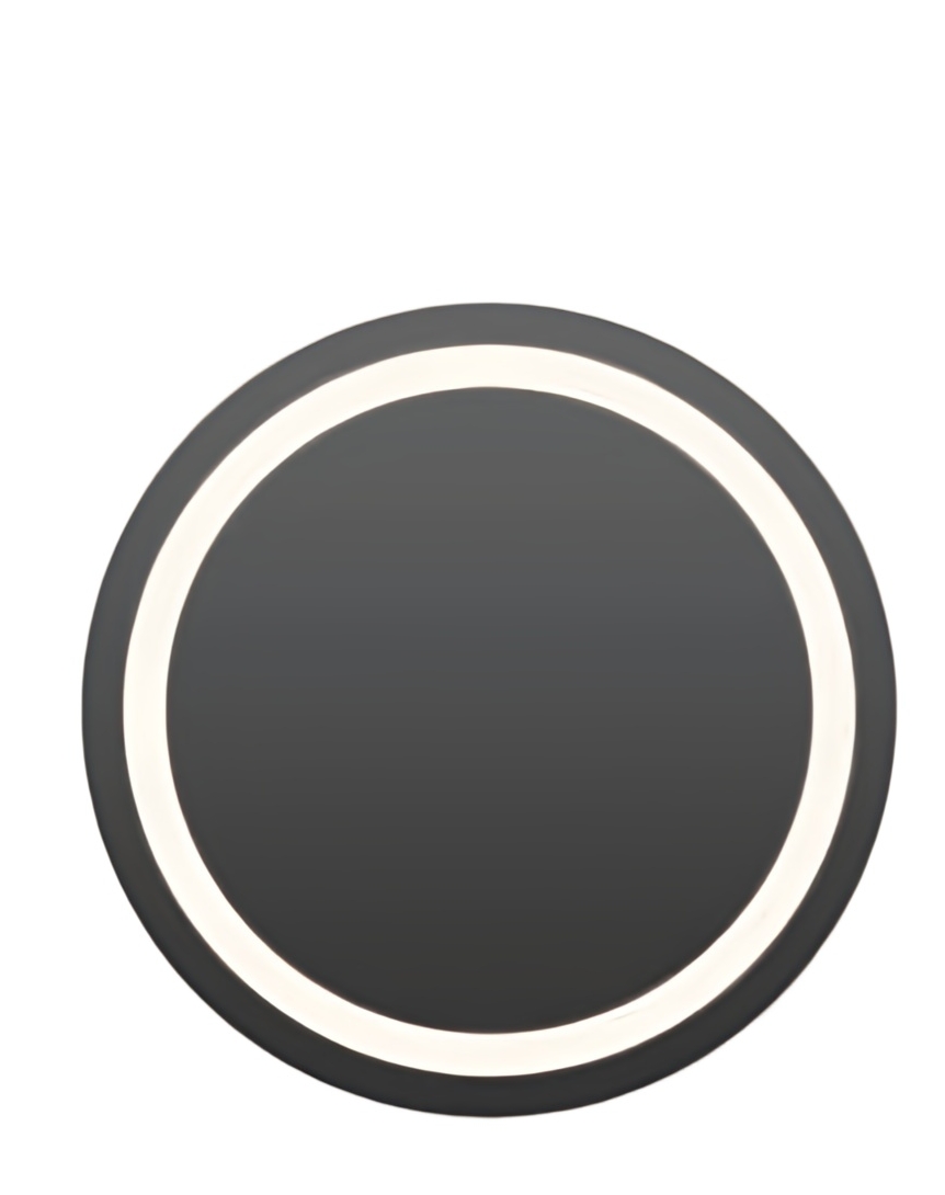 简约风圆形LED浴室镜可调色温